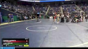 3A 120 lbs Cons. Semi - Damon Landreth, West Henderson vs Luke Heglar, East Rowan