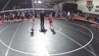 77 lbs Champ. Round 2 - Knox Mauger, Utah vs Zion Cisneros, Oregon