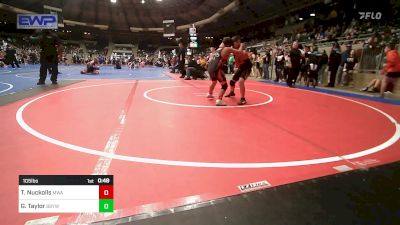 105 lbs Quarterfinal - Tucker Nuckolls, Morris Wrestling Association vs Gage Taylor, Broken Bow Youth Wrestling