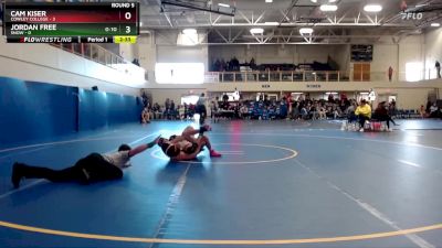 133 lbs Round 5 (6 Team) - Cam Kiser, Cowley College vs Jordan Free, Snow