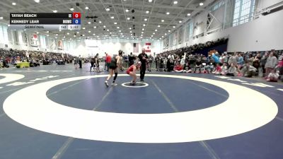 126 lbs Semifinal - Kennedy Lear, Divas Of Destruction Wrestling Club vs Tayah Beach, SVEC Eagles
