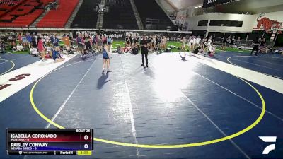 120 lbs Round 4 (16 Team) - Isabella Downing, Montana vs NOE LUTZ, NEVADA GRECO