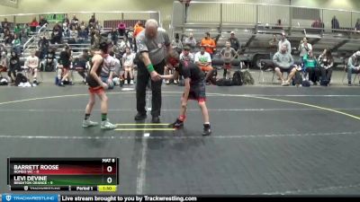 60 lbs Round 1 (4 Team) - Levi DeVine, Brighton Orange vs Barrett Roose, Romeo WC