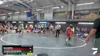 95 lbs Placement Matches (8 Team) - Maddox McCullough, Williamson County WC vs Eli Carter, Stronghold