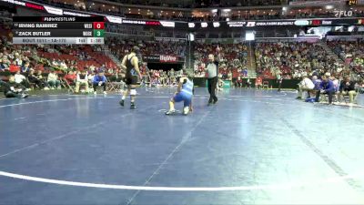 1A-175 lbs Cons. Round 4 - Irving Ramirez, West Sioux, Hawarden vs Zack Butler, Woodbury Central