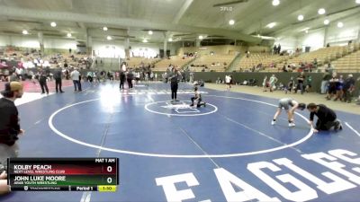 65 lbs Cons. Round 1 - Kolby Peach, Next Level Wrestling Club vs John Luke Moore, Arab Youth Wrestling