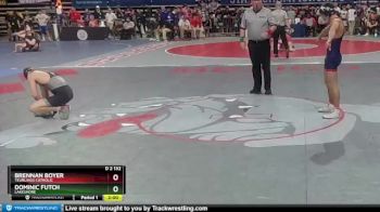 D 2 132 lbs Champ. Round 1 - Brennan Boyer, Teurlings Catholic vs Dominic Futch, Lakeshore