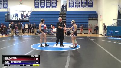 155 lbs 1st Place Match - Alex Hofrichter, Dubuque vs Bailey Ford, Dubuque