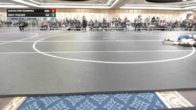 136 lbs Consi Of 4 - Jazzalynn Ramirez, Nomad Wrestling vs Zoey Pulver, Takedown Express