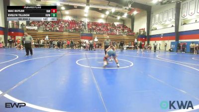 120 lbs Rr Rnd 2 - Mac Butler, Raw Wrestling Club vs Evelyn Tillison, Fort Gibson Youth Wrestling