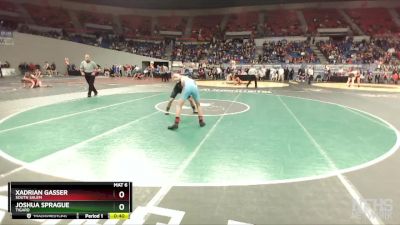 6A-120 lbs Cons. Round 3 - Joshua Sprague, Tigard vs Xadrian Gasser, South Salem