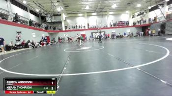 141 lbs Cons. Round 4 - Ashton Anderson, Findlay vs Kieran Thompson, Adams State