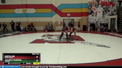 120 lbs Semifinal - Avianca Guzman, Laramie vs Jadyn Lee, Sidney Girls