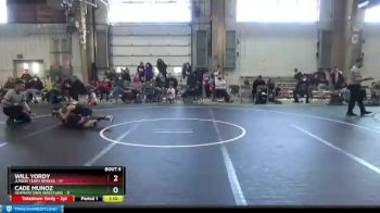 92 lbs Round 3 (4 Team) - Will Yordy, Junior Terps Xpress vs Cade Munoz, Germantown Wrestling