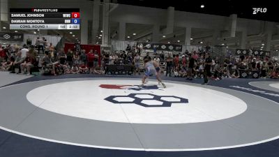 70 lbs Cons. Round 1 - Samuel Johnson, Western Colorado Wrestling Club vs Damian Montoya, Red Wave Wrestling