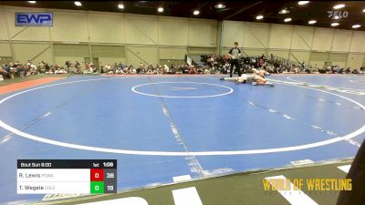 160 lbs Semifinal - Rosco Lewis, POWA 12U vs Traycen Wegele, Northern Colorado 14U