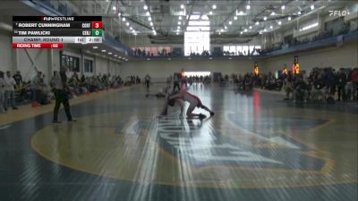 184 lbs Champ. Round 1 - Robert Cunningham, Cortland State vs Tim Pawlicki, Centenary