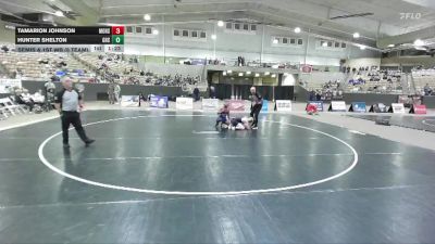 150 lbs Semis & 1st Wb (8 Team) - Hunter Shelton, Greeneville High School vs Tamarion Johnson, Montgomery Central High School