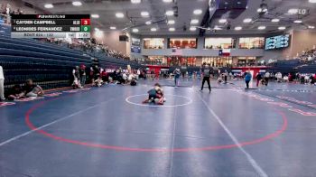 132 lbs Quarterfinal - Cayden Campbell, Allen Blue vs Leonides Fernandez, El Paso Eastwood