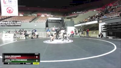 135 lbs Quarterfinal - Jaala Degannes, Infinity Wrestling vs Jayda Van Steenberge, California