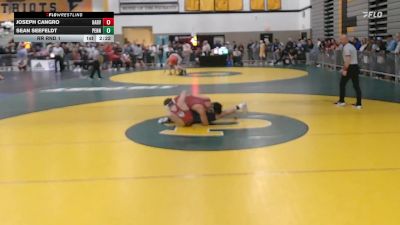 165Black lbs Rr Rnd 1 - Joseph Cangro, Harvard vs Sean Seefeldt, Penn