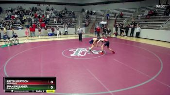 120 lbs Champ. Round 1 - Justin Grayson, Southridge vs Evan Faulkner, Heritage Hills