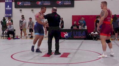 125 kg Round Of 16 - Wyatt Hendrickson, Air Force Regional Training Center vs Ryan Catka, Cavalier Wrestling Club