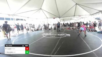 144 lbs Semifinal - Noah Lopez, Pounders WC vs Isaac Gonzalez, Mat Warriors