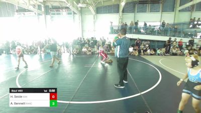 62 lbs Semifinal - Harley Seide, San Clemente vs Adam Bennett, Rancho Bernardo WC