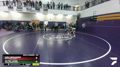 105 lbs 3rd Place Match - Josh Hernandez, Cody Middle School vs Tayten Jacks, Lander Middle School
