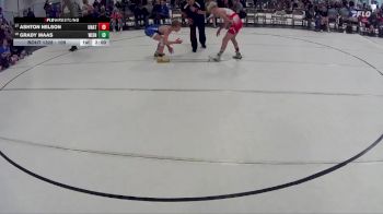 109 lbs Semifinal - Ashton Nelson, Crofton-Bloomfield vs Grady Maas, Wayne Wrestling Club