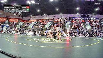 113 lbs Quarterfinals (8 Team) - Jesse Wertenberger, Dundee HS vs Roman Goulette, Ogemaw Heights HS
