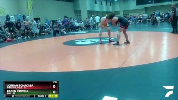 215 lbs Round 3 (6 Team) - Jordan Bonacasa, Pasco Wolfpack vs Kaden Tidwell, CIAW