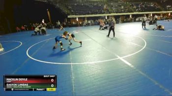 70 lbs Round 3 - Macklin Doyle, Iowa vs Easton Landas, Sebolt Wrestling Academy