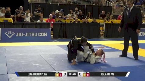 Kalia Rae Paz vs Luna Isabella Peria 2025 Pan Kids Jiu-Jitsu IBJJF Championship