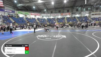 135 lbs Round Of 16 - Erin Mattedi, Team Grand Valley Elite vs Henry Richen, Lesher Middle School