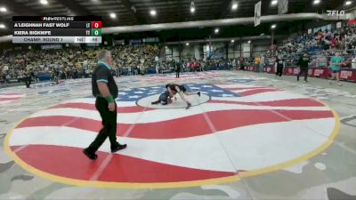 115 lbs Champ. Round 1 - Kiera Bigknife, Tiger Tough vs A`leighnah Fast Wolf, Lakota Tech