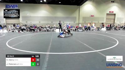 117 lbs Rr Rnd 2 - Keaton Henry, Immortal Athletics WC vs Joseph Petersen Jr, Michigan Premier WC - (B)