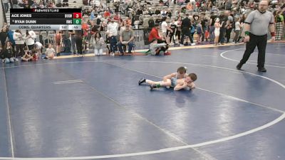 53 lbs Cons. Quarters - Ace Jones, Brothers Of Steel Wrestling Club vs Ryan Dunn, Ridge Wrestling Club