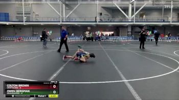 78 lbs Round 5 - Colton Brown, Unattached vs Owen Bergman, Headhunters