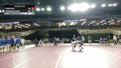 126 lbs Cons. Round 2 - Grayson Sloan, Eastside vs JAYCE PAZ, Palm Harbor University
