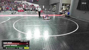 135 lbs Cons. Round 5 - Gage Gross, Milton Monsters Wrestling Club vs Maverick Arneson, LAW