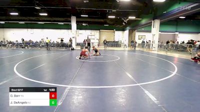 120 lbs Consi Of 32 #1 - Deklan Barr, PA vs Joseph DeAngelo, NJ