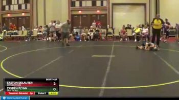 44 lbs Cons. Round 1 - Zayden Flynn, Unattached vs Easton DeLauter, Barn Brothers