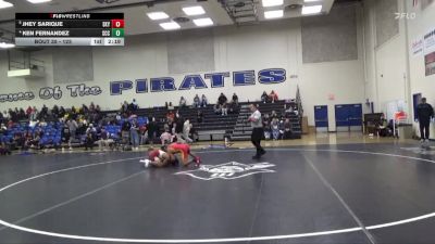 125 lbs Quarterfinal - Jhey Sarique, Skyline College vs Ken Fernandez, Sacramento City College