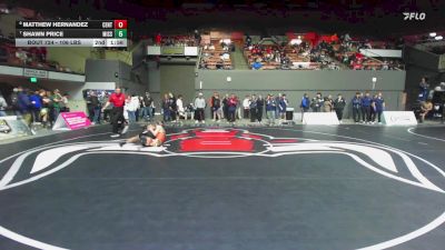 106 lbs Consi Of 4 - Matthew Hernandez, Central vs Shawn Price, Mission Oak