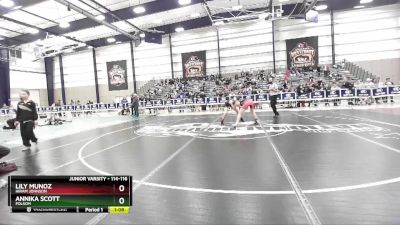 114-116 lbs Quarterfinal - Lily Munoz, Hiram Johnson vs Annika Scott, Folsom