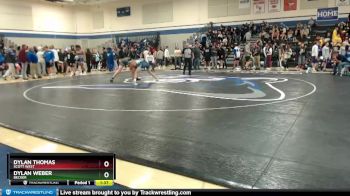 195 lbs Quarterfinal - Dylan Thomas, Scott West vs Dylan Weber, Becker
