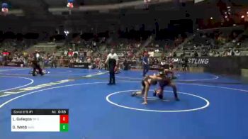 110 lbs Consolation - Lorenzo Gallegos, Nm Gold vs Dominic Webb, Avengers Wrestling
