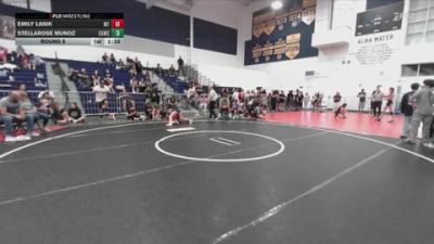 100 lbs Round 5 - Emily Lanik, Mantanona TC vs Stellarose Munoz, Cal Grapplers Wrestling Club